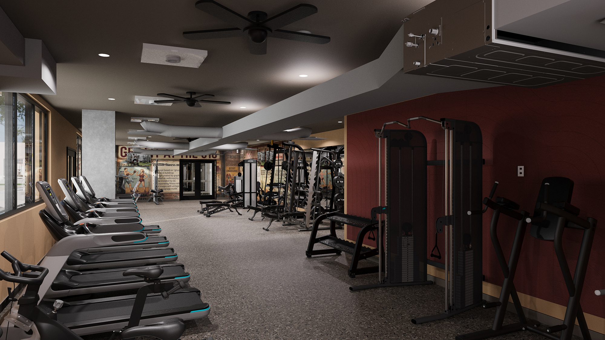 The fitness studio