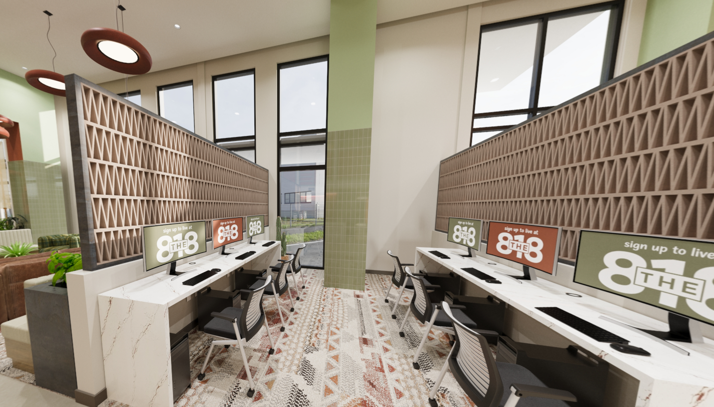 Business Center with Computers & Free Printing